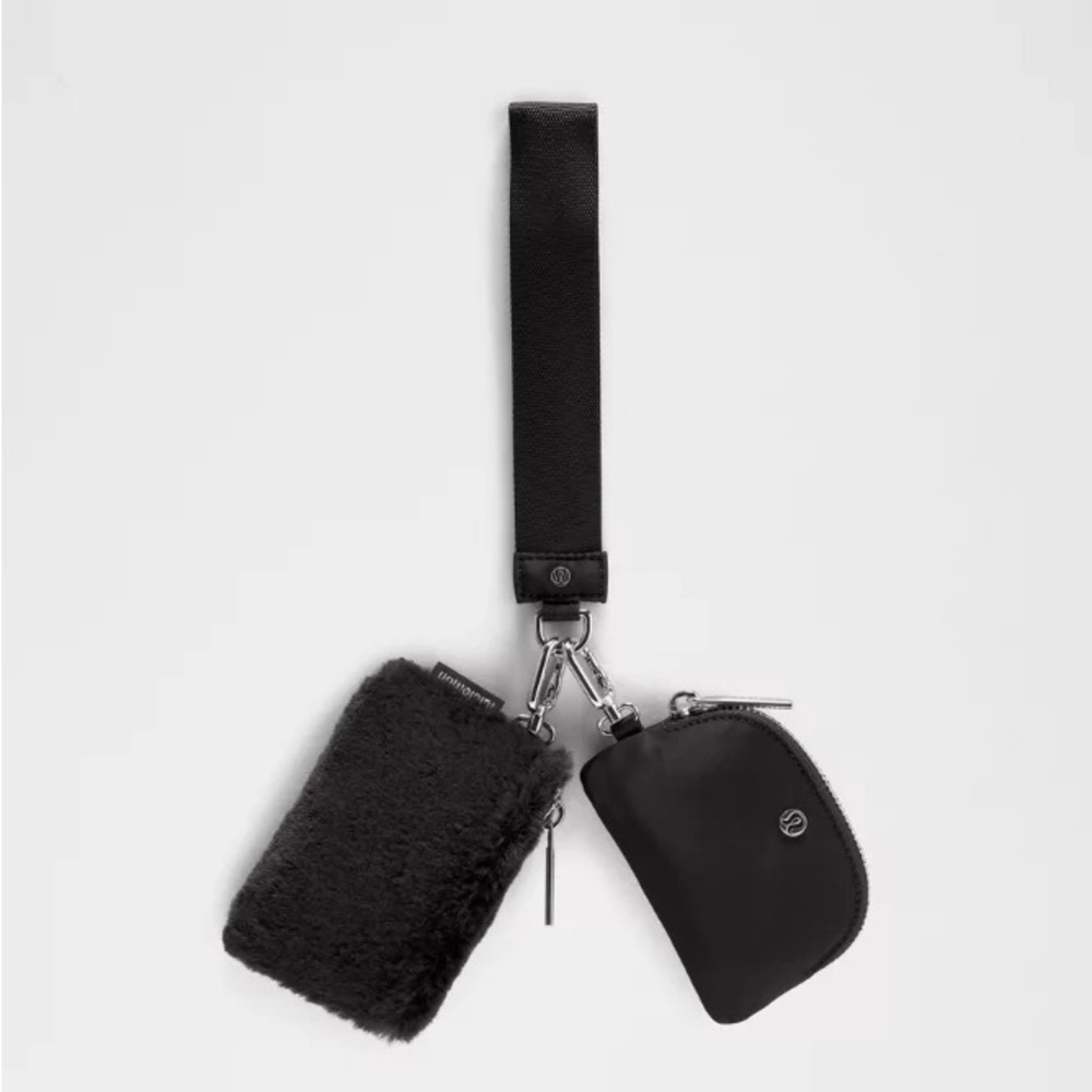 Lululemon Dual Pouch Wristlet Plush Fleece
